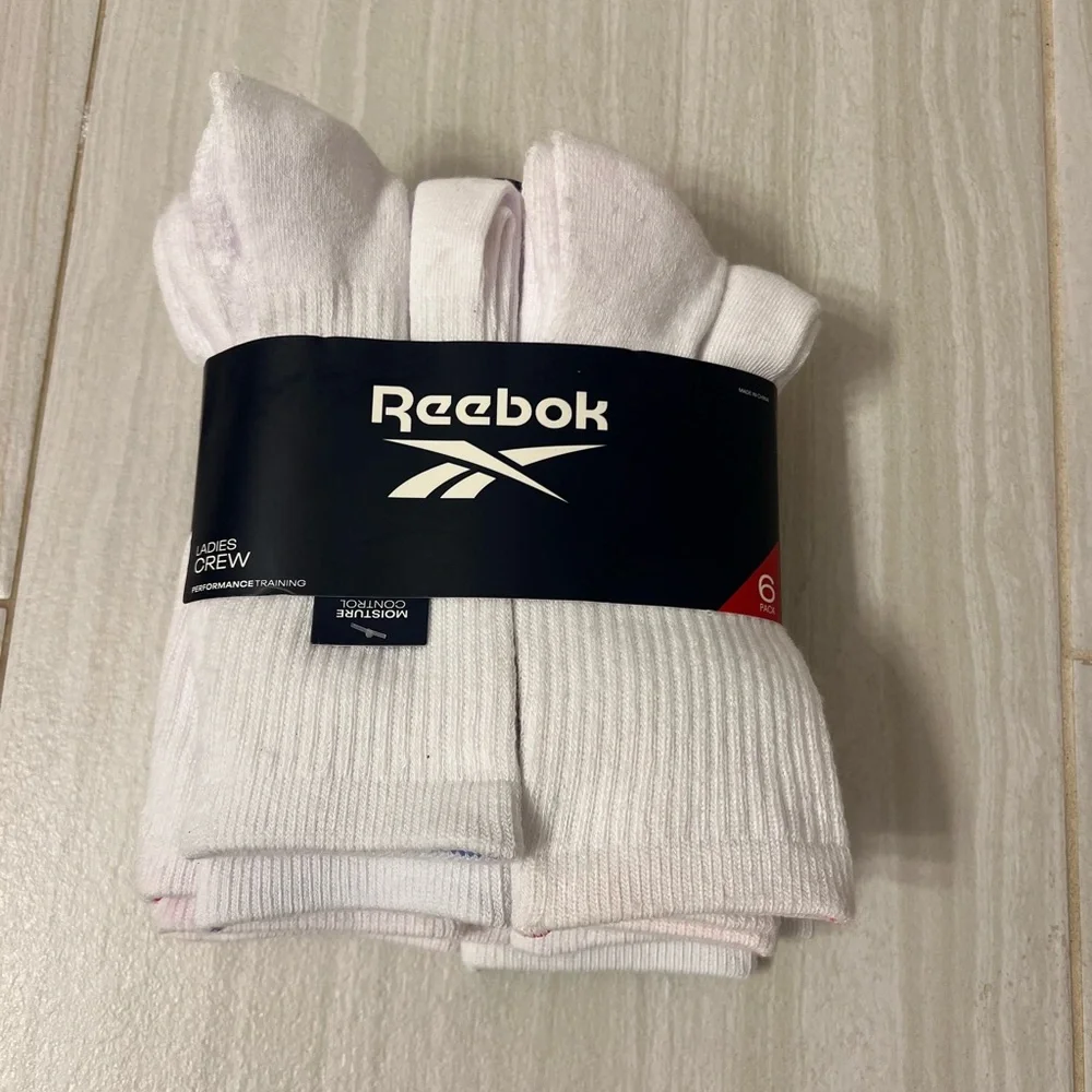Reebok Women’s White Crew Socks